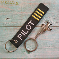 Thumbnail for Fashion Trinket Christmas Gift Aviation Pilot Keychain Aircraft Key Chain AV8R