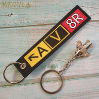 Thumbnail for 1 Set Christmas Gift Aviator Keychain Aircraft Key Chain AV8R