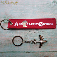 Thumbnail for Fashion Trinket Pilot Keychains Porte Woven Flight Crew Gift Aviation Key Chain AV8R
