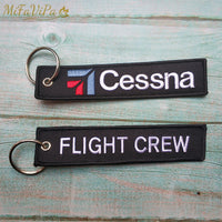 Thumbnail for 2 PCS CESSNA Aviator Keychain Aircraft Key Chain FLIGHT CREW AV8R