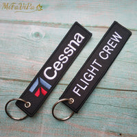 Thumbnail for 2 PCS CESSNA Aviator Keychain Aircraft Key Chain FLIGHT CREW AV8R