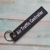 Thumbnail for Black Keychains Air Traffic Controller New Trinkets Pilot Gift Aviation Key Chain AV8R