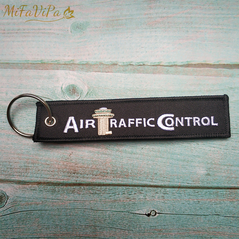1 PC Black llavero Air Traffic Controller Keychains AV8R