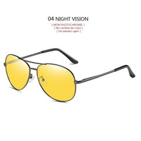 Thumbnail for Photochromic Sunglasses Men Polarized Driving Pilot Chameleon Vintage Sun Glasses AV8R