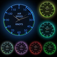 Thumbnail for Air Craft Airspeed Indicator Pilots Wall Clock AV8R