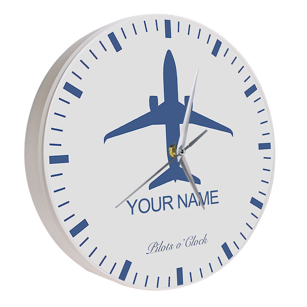 Personalized Name Aircraft Wall Clock AV8R