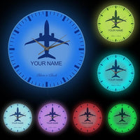 Thumbnail for Personalized Name Aircraft Wall Clock AV8R