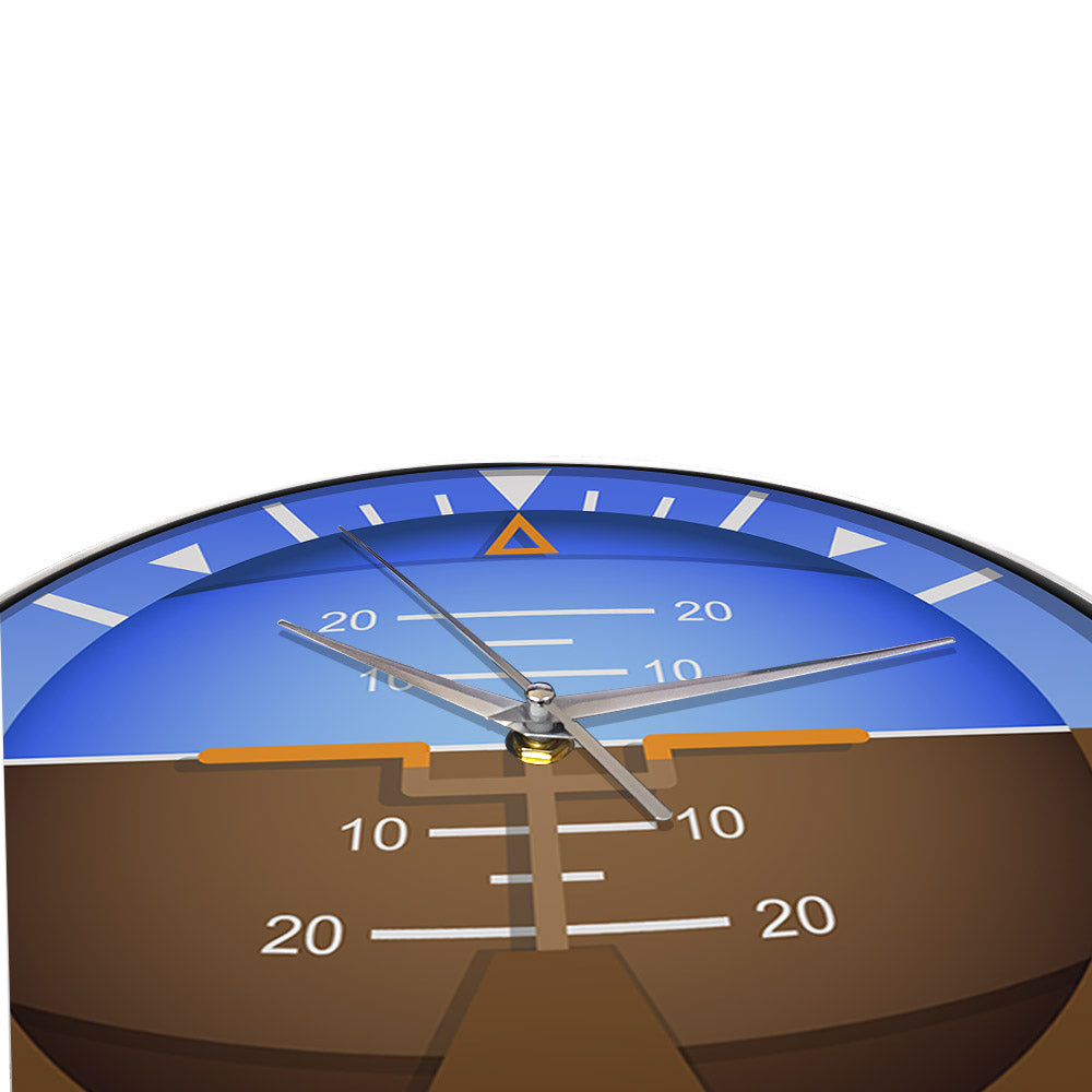 Airplane Instruments Aircraft Gyro Horizon Designed Wall Clock Aviator Airlines Home Decor Attitude Indicator Pilots Wall Watch AV8R