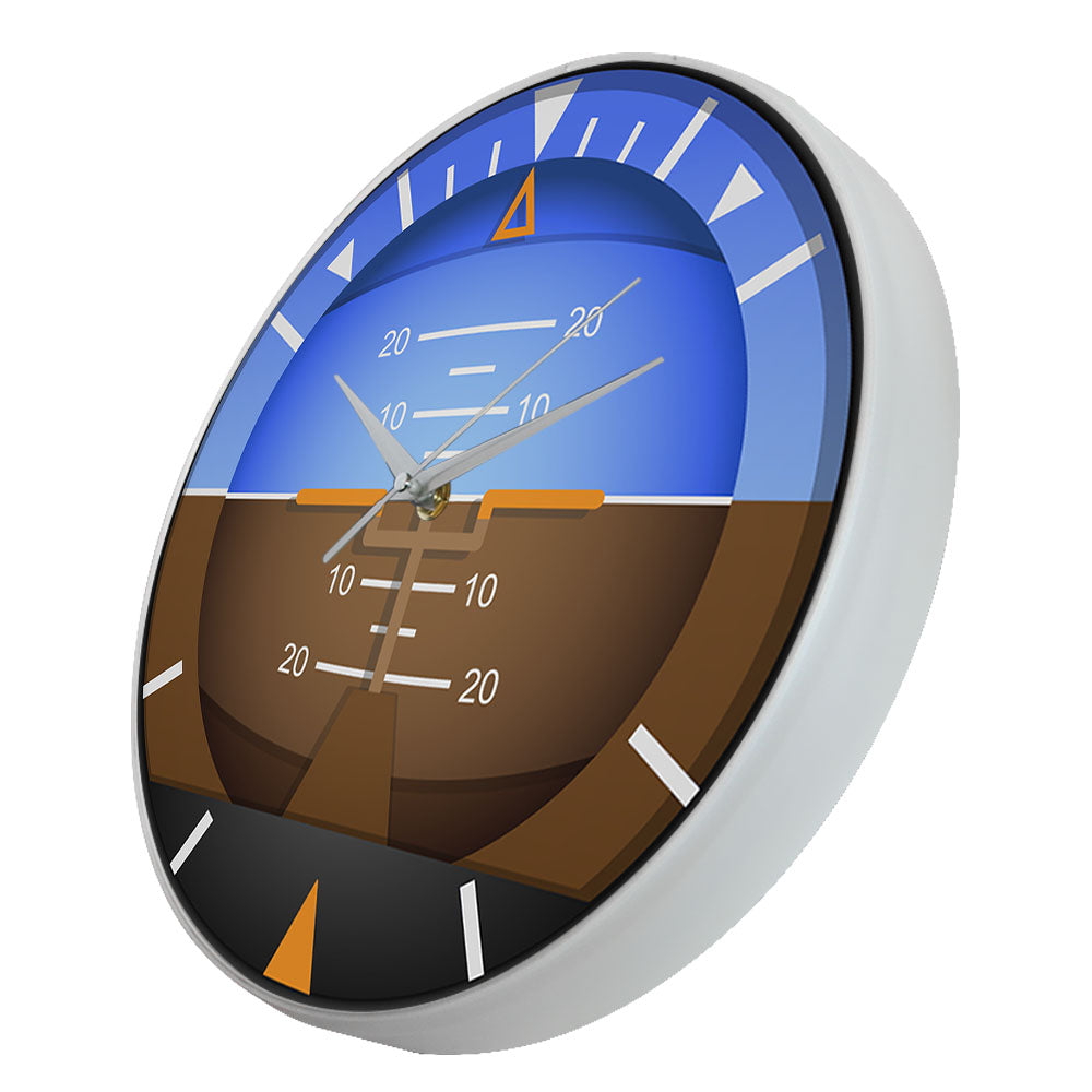 Airplane Instruments Aircraft Gyro Horizon Designed Wall Clock Aviator Airlines Home Decor Attitude Indicator Pilots Wall Watch AV8R