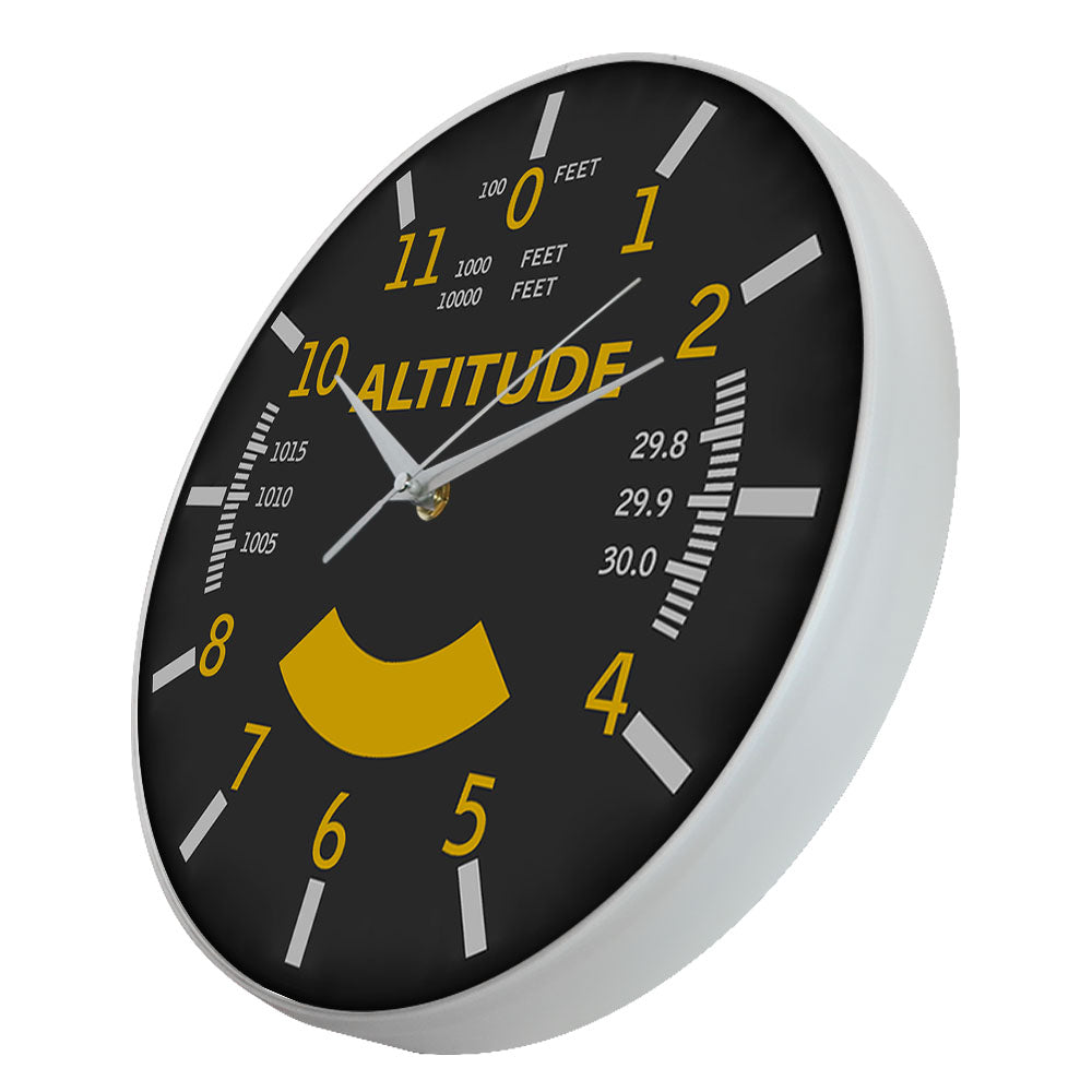 Aviation Altimeter Instrument Style Wall Clock AV8R