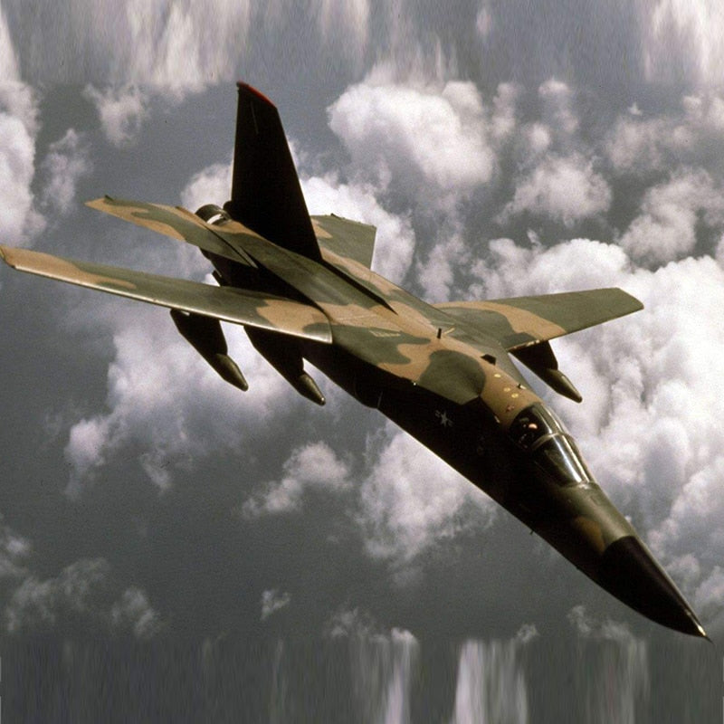 F111 Airplane Diecast Metal Aircraft Model US Air Force F-111 Aardvark Planes Model Factory AV8R
