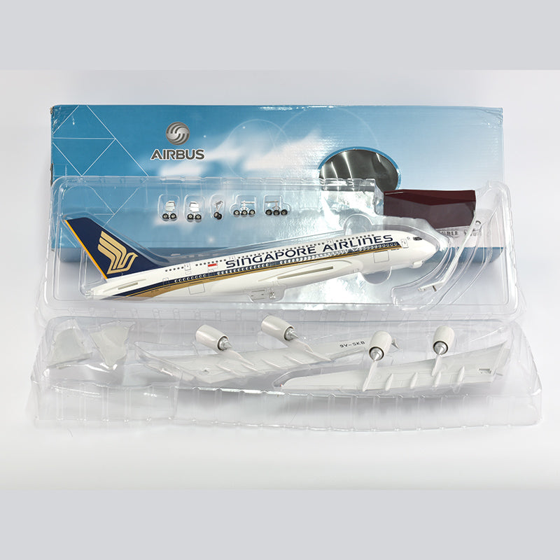 Singapore Airlines Air bus 380 Plane Model Airplane Model Aircraft Model 1/160 Scale Diecast Resin Airplanes AV8R