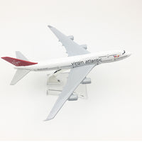 Thumbnail for Virgin Atlantic Aeroplane model Boeing 747 airplane 16CM Metal alloy diecast 1:400 airplane model toy for children Free shipping AV8R