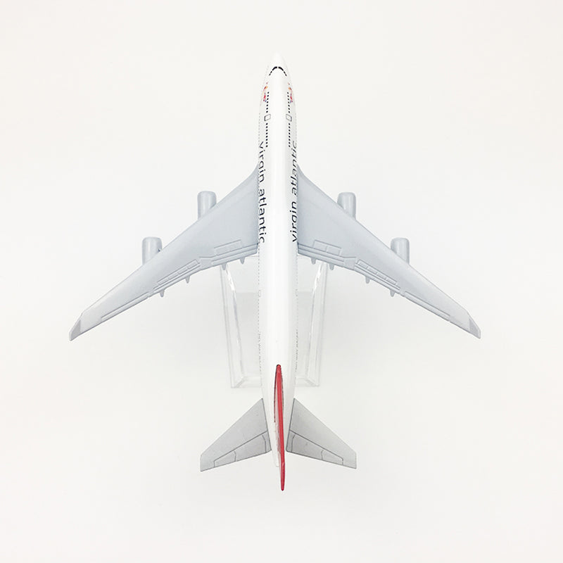 Virgin Atlantic Aeroplane model Boeing 747 airplane 16CM Metal alloy diecast 1:400 airplane model toy for children Free shipping AV8R