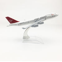 Thumbnail for Virgin Atlantic Aeroplane model Boeing 747 airplane 16CM Metal alloy diecast 1:400 airplane model toy for children Free shipping AV8R