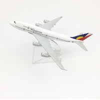 Thumbnail for Philippines Airlines Aeroplane model Boeing 747 airplane 16CM Metal alloy diecast 1:400 airplane AV8R