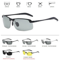 Thumbnail for Photochromic Polarized Sunglasses Men Driving Chameleon Glasses AV8R