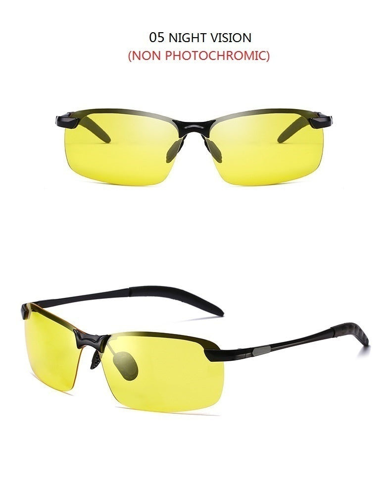 Photochromic Polarized Sunglasses Men Driving Chameleon Glasses AV8R