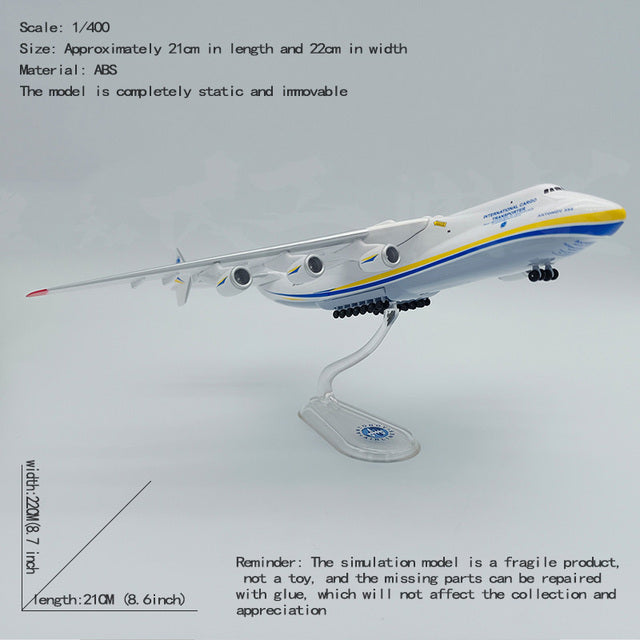 Antonov An-225 AN225 &quot;Mriya&quot; Space Shuttle Blizzard Diecast ABS Plastic Airplane AV8R