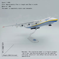 Thumbnail for Antonov An-225 AN225 "Mriya" Space Shuttle Blizzard Diecast ABS Plastic Airplane AV8R