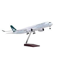 Thumbnail for Cathay Pacific Airbus A350 Airplane Model Plane With Light & Wheel Aircraft AV8R