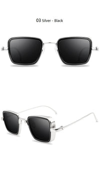 Thumbnail for 2021 New Vintage Steampunk Sunglasses Men Women Retro Metal Square Men's Sun Glasses Male Trendy Brand Shades For Men UV400 AV8R