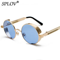 Thumbnail for Vintage Round Polarized Sunglasses Retro Steampunk Sun Glasses AV8R