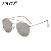 Thumbnail for Retro Round Metal Sunglasses Men Women Steampunk Brand Designer Glasses AV8R