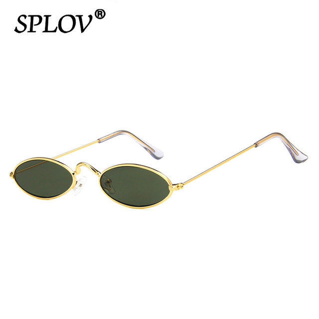 Retro Small Oval Sunglasses Men Women SteamPunk Vintage Sun Glasses AV8R