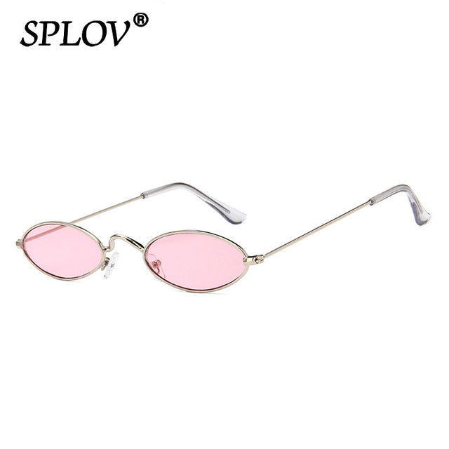 Retro Small Oval Sunglasses Men Women SteamPunk Vintage Sun Glasses AV8R