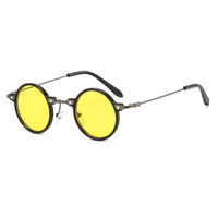 Thumbnail for New Small Round Sunglasses Men Women Retro Steam Punk Glasses AV8R