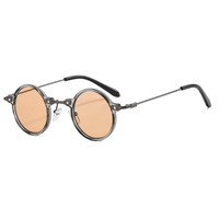 Thumbnail for New Small Round Sunglasses Men Women Retro Steam Punk Glasses AV8R