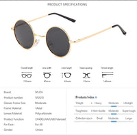 Thumbnail for Brand Designer Polarized Round Sunglasses Classic Small Vintage Retro Glasses AV8R