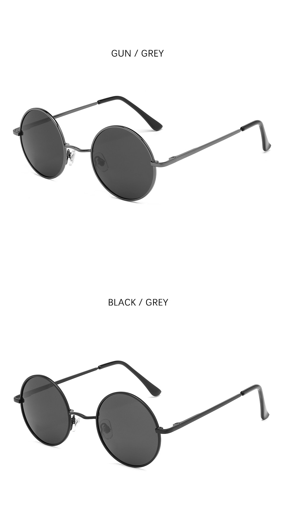 Brand Designer Polarized Round Sunglasses Classic Small Vintage Retro Glasses AV8R