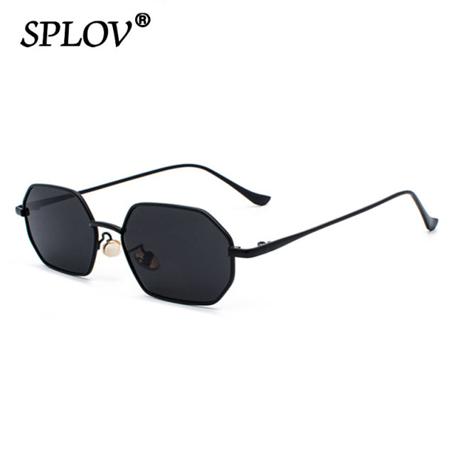 Small Metal Hexagon Men Women Sunglasses Stylish Square Sun Glasses AV8R