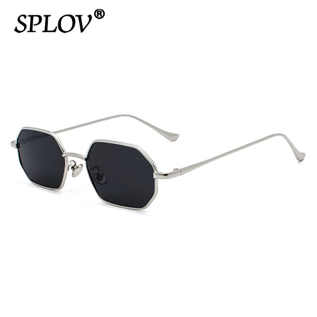 Small Metal Hexagon Men Women Sunglasses Stylish Square Sun Glasses AV8R