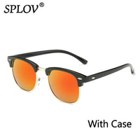 Thumbnail for Semi Rimless Polarized Sunglasses Men Women Vintage Metal Sun Glasses AV8R