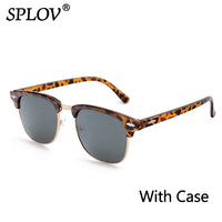 Thumbnail for Semi Rimless Polarized Sunglasses Men Women Vintage Metal Sun Glasses AV8R