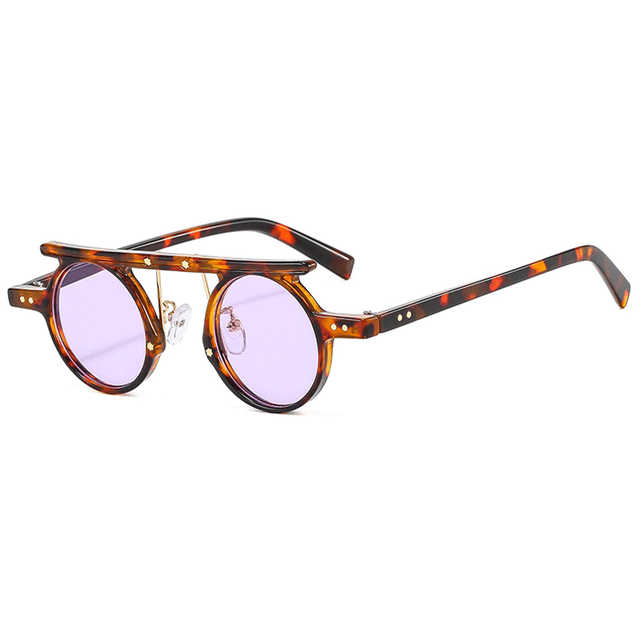 Fashion Round Punk Sunglasses Men Women Small Retro Gradient Lens Shades Vintage Color AV8R