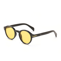Thumbnail for Fashion Small Round Sunglasses Women Men Vintage Yellow Sun Glasses AV8R