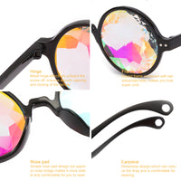 Thumbnail for Hot Sale Round Frame Holographic Kaleidoscope Men Women Sunglasses AV8R