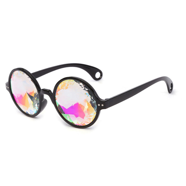 Hot Sale Round Frame Holographic Kaleidoscope Men Women Sunglasses AV8R