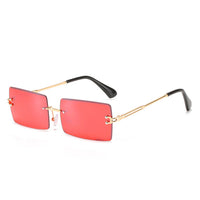 Thumbnail for Trendy Rimless Rectangle Sunglasses New Cut Design Luxury Square Glasses AV8R