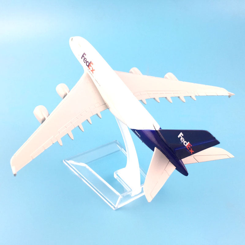 A380 FEDEX EXPRESS Airline MODEL PLANE AIRCRAFT Kids Toys 16CM Alloy Metal Model Plane AV8R