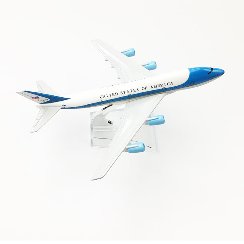 UNITED STATES OF AMERICA Air Force One aeroplane model Boeing 747 airplane 16CM Metal alloy diecast 1:400 airplane model toys AV8R
