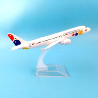 Thumbnail for viva colombia Airlines Aeroplane model Airbus A320 airplane 16CM Metal alloy diecast 1:400 airplane model toys Collectible gift AV8R