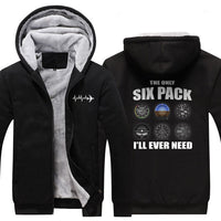 Thumbnail for THE ONLY SIX PACK I'LL EVER NEED ZIPPER SWEATER THE AV8R