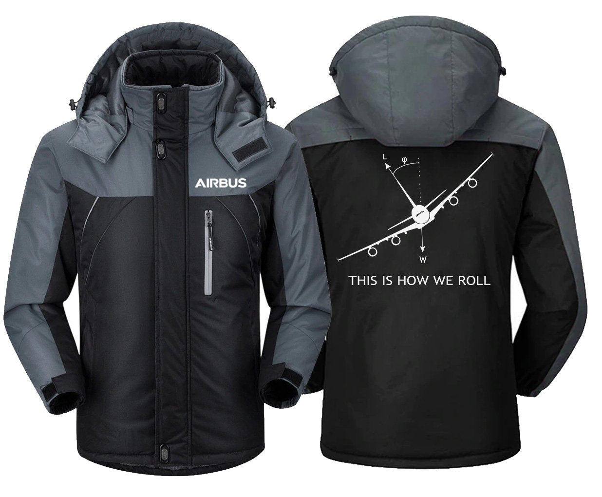 THIS IS HOW WE ROLL AIRBUS A380 DESIGNED WINDBREAKER THE AV8R