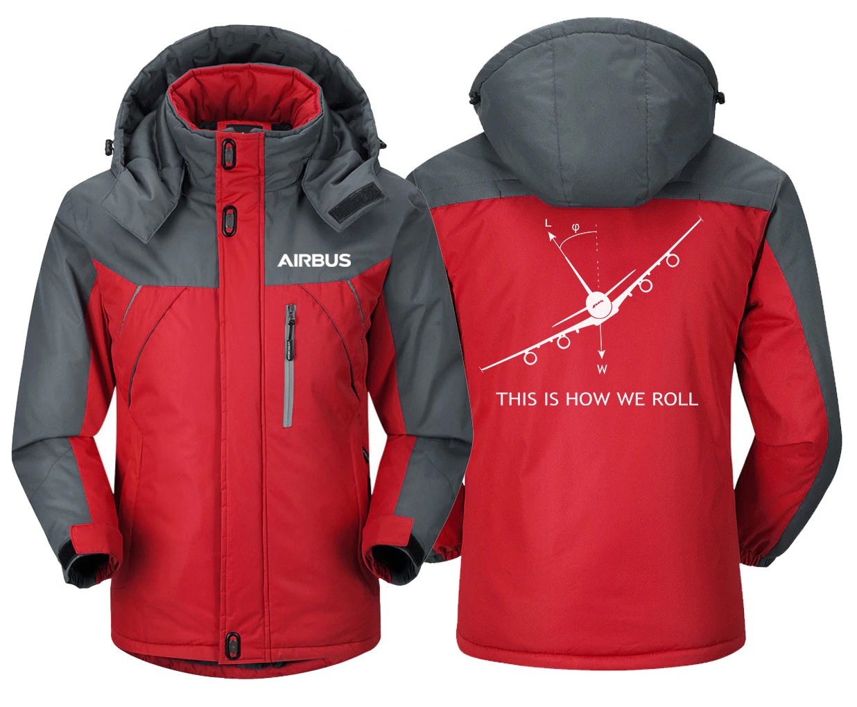 THIS IS HOW WE ROLL AIRBUS A380 DESIGNED WINDBREAKER THE AV8R
