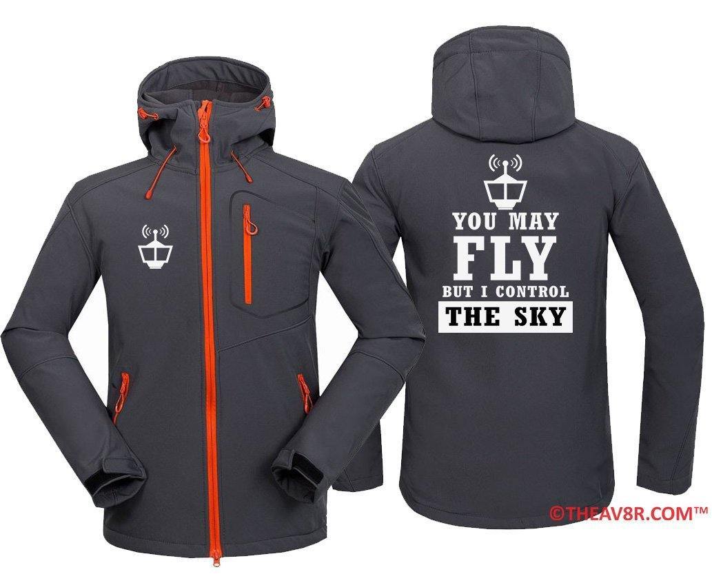 YOU MAY FLY BUT I CONTROL THE SKY DESIGNED ZIPPER HOODIE THE AV8R